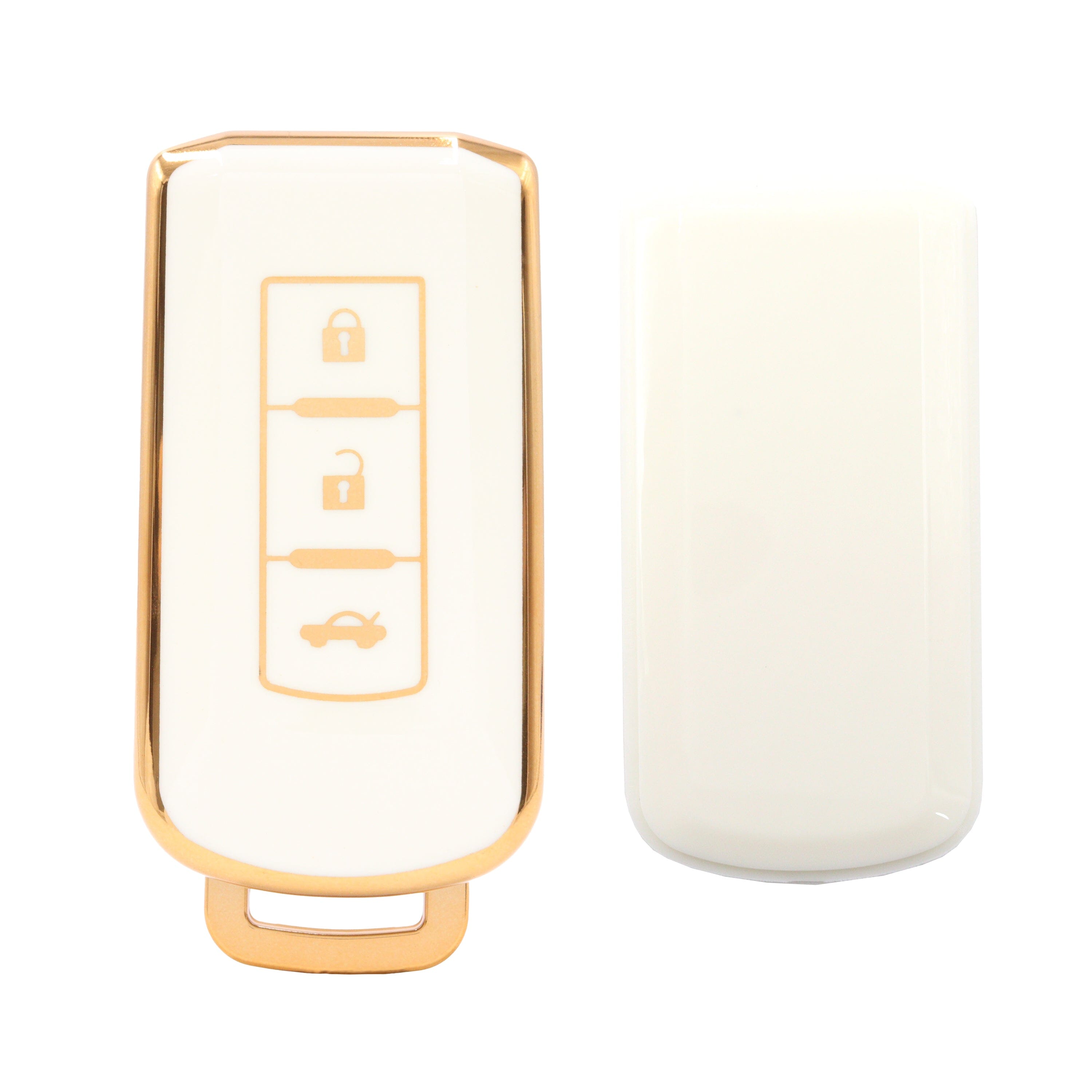 3 Button White Car Key Cover To Suit Mitsubishi Outlander | Remote Pro